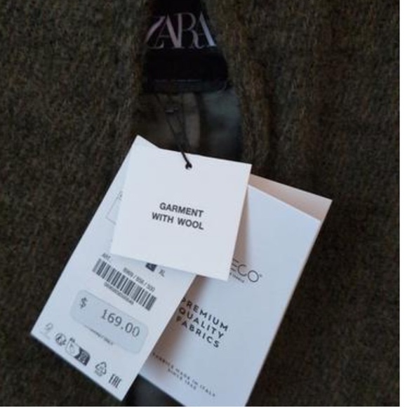 NWT Zara Vest With Manteco Wool ZW Collection - Picture 13 of 13